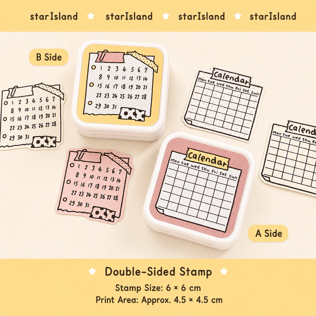 XXKK Double-Sided Self-Inking Stamp