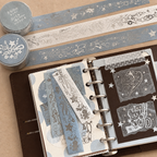 XXKK Denim Charm Silver Foil Washi Tape