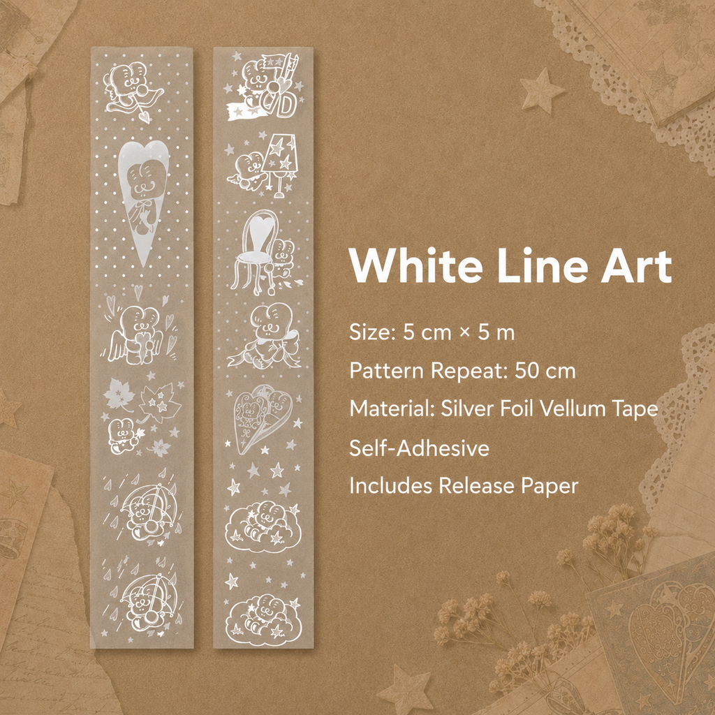 Silver Foil Vellum Tape