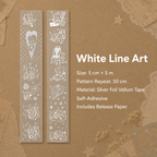 Silver Foil Vellum Tape