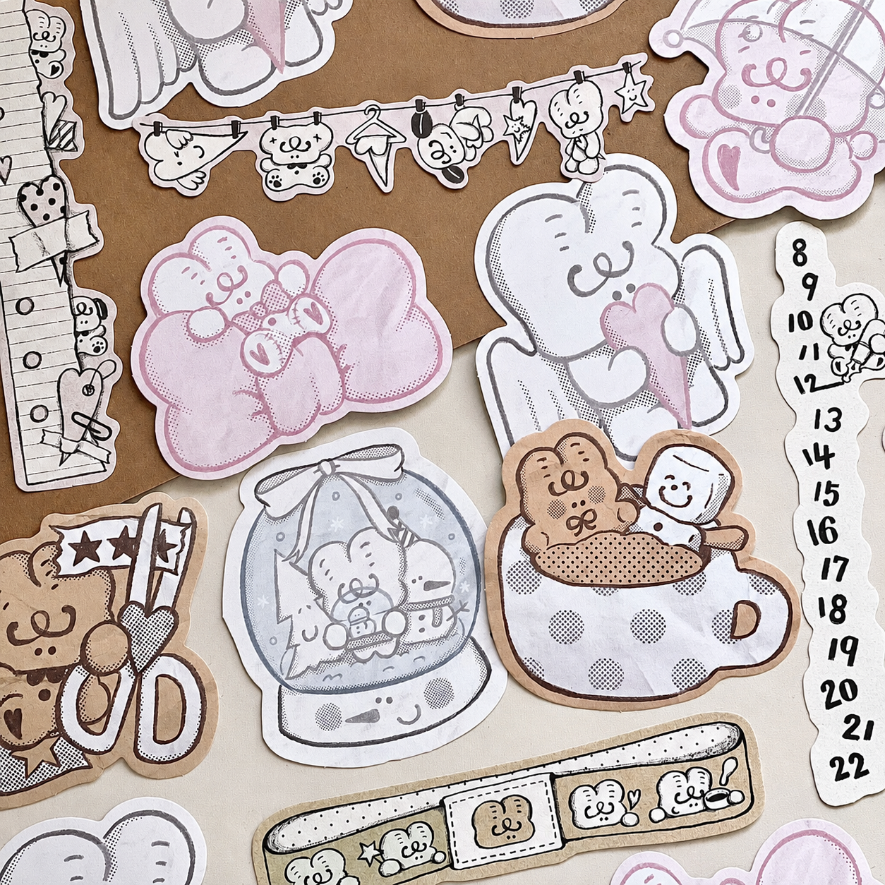 XXKK Crystal Ball Die-Cut Memo Notes